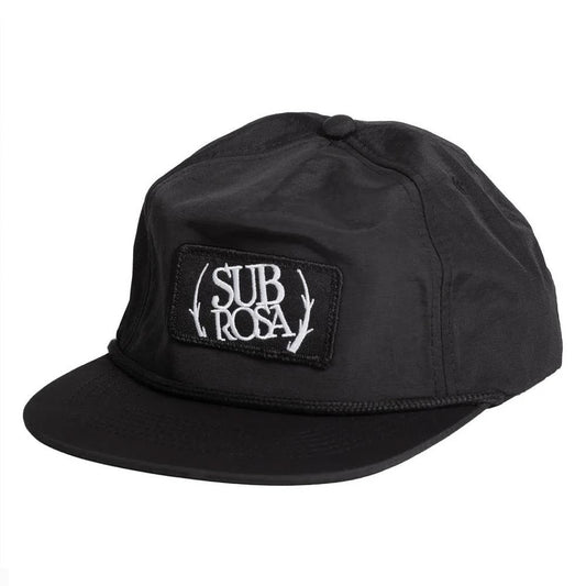 Subrosa Cropped Crest Hat - Black